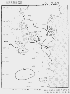 東京湾口海況図(2000/07/27)