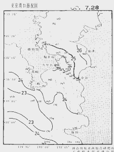 東京湾口海況図(2000/07/28)