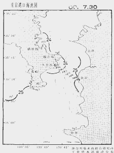 東京湾口海況図(2000/07/30)