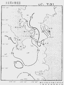 東京湾口海況図(2000/07/31)