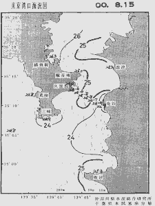 東京湾口海況図(2000/08/15)