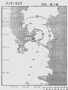 東京湾口海況図(2000/08/18)