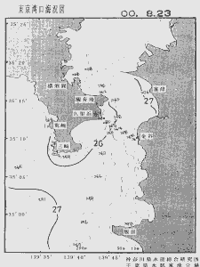 東京湾口海況図(2000/08/23)
