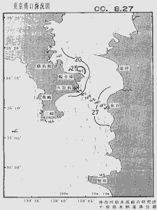 東京湾口海況図(2000/08/27)
