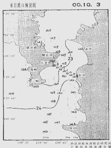東京湾口海況図(2000/10/03)