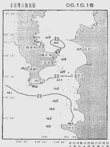 東京湾口海況図(2000/10/16)