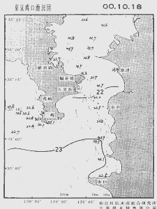 東京湾口海況図(2000/10/18)