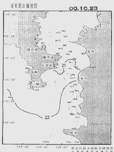 東京湾口海況図(2000/10/23)