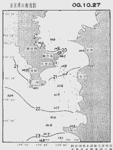 東京湾口海況図(2000/10/27)