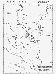 東京湾口海況図(2000/12/27)