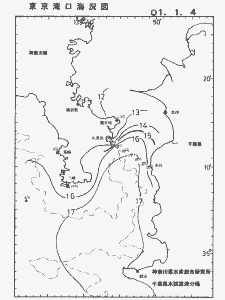 東京湾口海況図(2001/01/04)