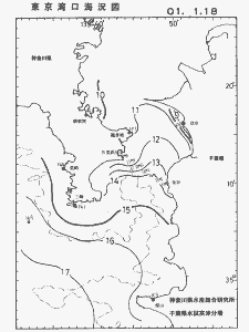 東京湾口海況図(2001/01/18)