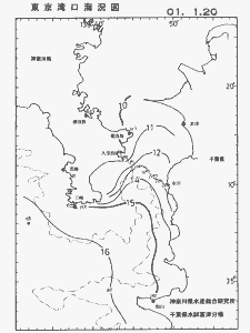 東京湾口海況図(2001/01/20)