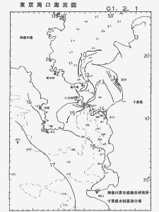 東京湾口海況図(2001/02/01)