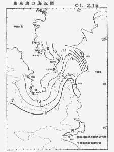 東京湾口海況図(2001/02/15)