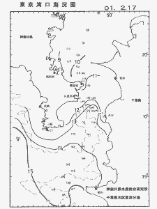 東京湾口海況図(2001/02/17)