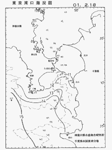 東京湾口海況図(2001/02/18)