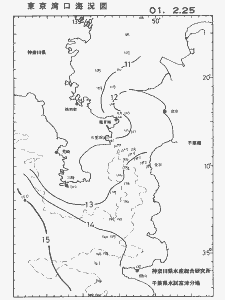 東京湾口海況図(2001/02/25)