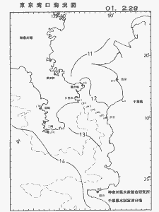 東京湾口海況図(2001/02/28)