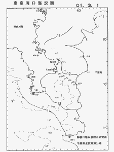 東京湾口海況図(2001/03/01)