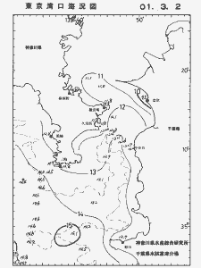 東京湾口海況図(2001/03/02)
