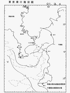 東京湾口海況図(2001/03/04)