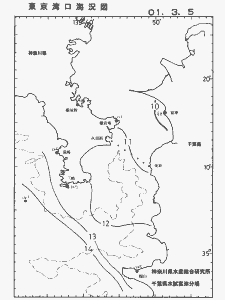東京湾口海況図(2001/03/05)