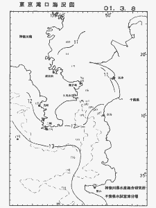 東京湾口海況図(2001/03/08)