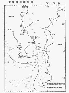 東京湾口海況図(2001/03/09)