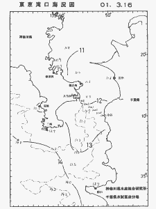 東京湾口海況図(2001/03/16)