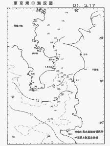 東京湾口海況図(2001/03/17)