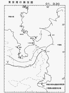 東京湾口海況図(2001/03/30)