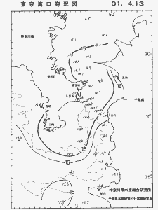 東京湾口海況図(2001/04/13)