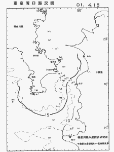東京湾口海況図(2001/04/15)