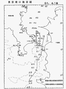 東京湾口海況図(2001/04/18)