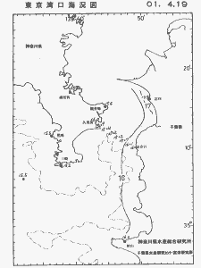 東京湾口海況図(2001/04/19)