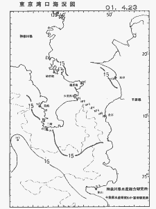 東京湾口海況図(2001/04/23)