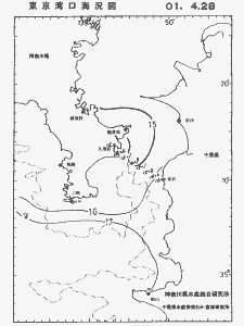 東京湾口海況図(2001/04/28)