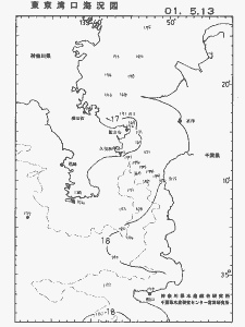 東京湾口海況図(2001/05/13)