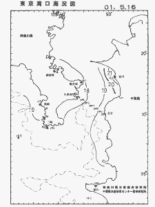 東京湾口海況図(2001/05/16)