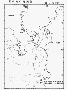 東京湾口海況図(2001/05/22)