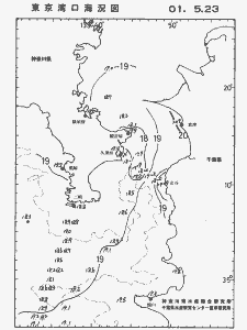 東京湾口海況図(2001/05/23)