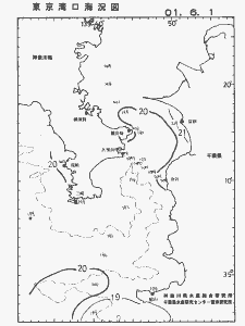 東京湾口海況図(2001/06/01)