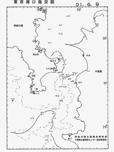 東京湾口海況図(2001/06/09)