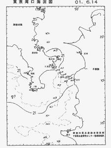 東京湾口海況図(2001/06/14)