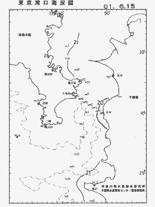 東京湾口海況図(2001/06/15)