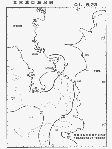 東京湾口海況図(2001/06/23)