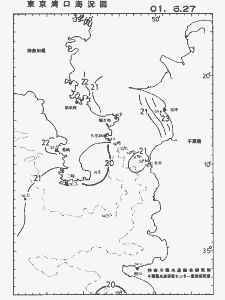 東京湾口海況図(2001/06/27)