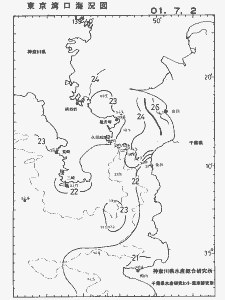 東京湾口海況図(2001/07/02)