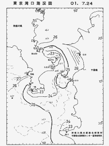 東京湾口海況図(2001/07/24)